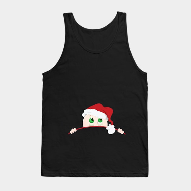 Expectant Mom Baby Shower Christmas Pregnancy Announcement Tank Top by Xeire